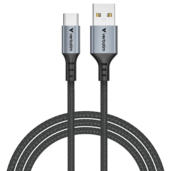 Фото - Кабель синхронизации данных Verbatim USB-А–USB-C 120 см Black (31843)