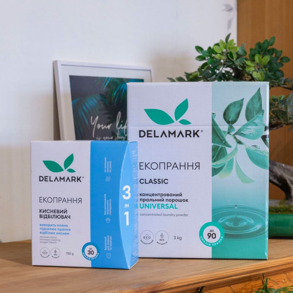Фото - Стиральный порошок DeLaMark Universal 1 кг (4820152330048)