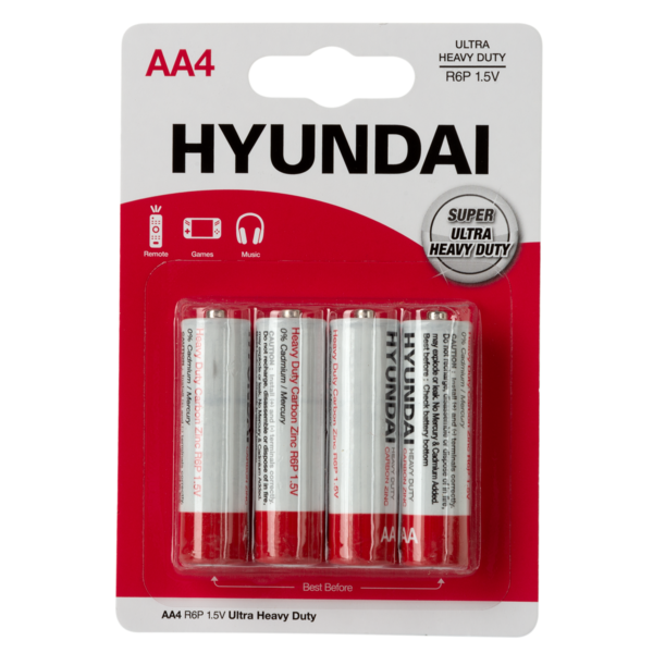 Фото - Батарейка тип AA Hyundai R6 AA BL4 Heavy Duty (HT7007001)