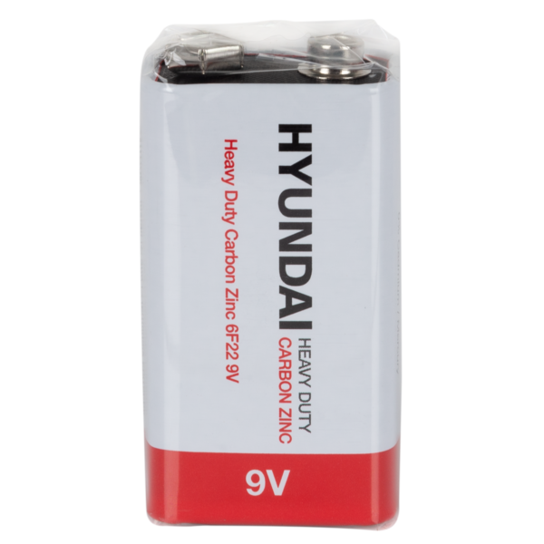 Фото - Батарейка тип 6F22 (1604) Hyundai 6F22 Shrink 1 Heavy Duty (HT7007005)