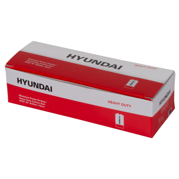 Фото - Батарейка тип 6F22 (1604) Hyundai 6F22 Shrink 1 Heavy Duty (HT7007005)