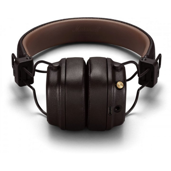 Фото - Уценка - Наушники накладные беспроводные Marshall Major IV Bluetooth Brown (1006127)