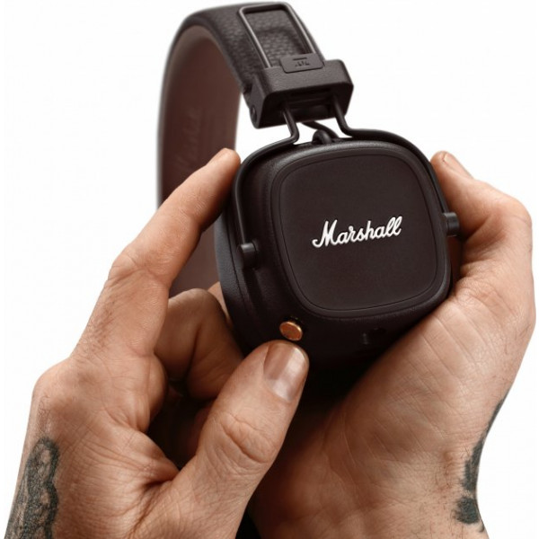 Фото - Уценка - Наушники накладные беспроводные Marshall Major IV Bluetooth Brown (1006127)
