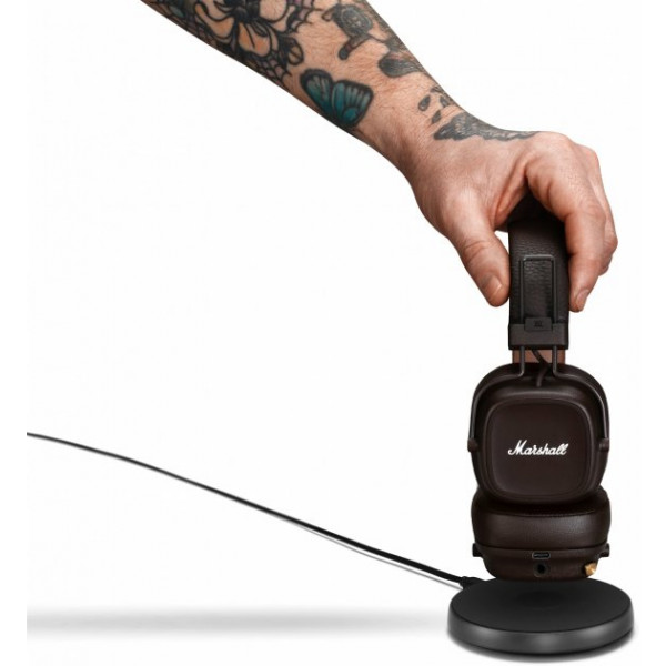 Фото - Уценка - Наушники накладные беспроводные Marshall Major IV Bluetooth Brown (1006127)