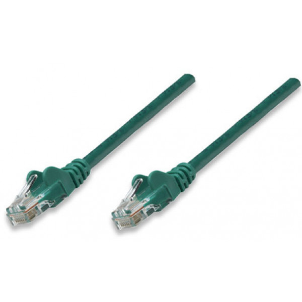 Фото - Кабель патч-корд Intellinet UTP Cat.5e 1м Green (318945)
