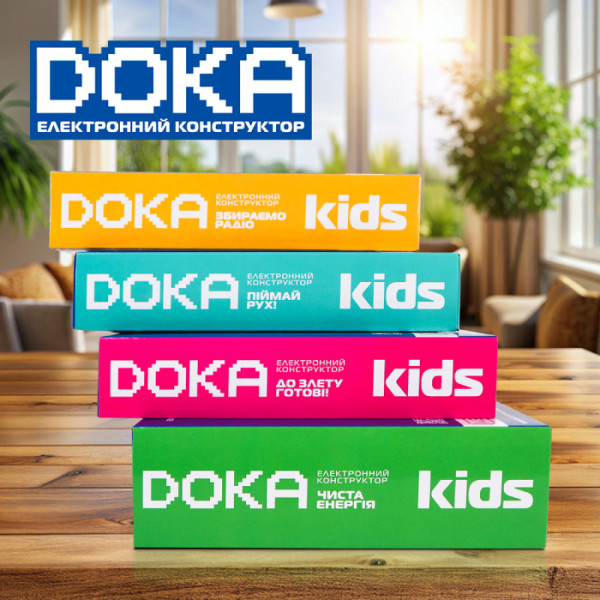 Фото - Электронный конструктор DOKA СОБИРАЕМ РАДИО (D70703)