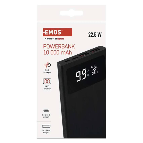 Фото - Батарея мобильная EMOS B0532B BetaQ20 22,5W/20000mAh, черный, PD20W