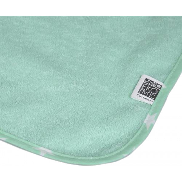 Фото - Пеленка многоразовая водонепроницаемая ЕКО ПУПС Eco Cotton 50х70 см ментол, звездочки (EPG10N-5070zk)