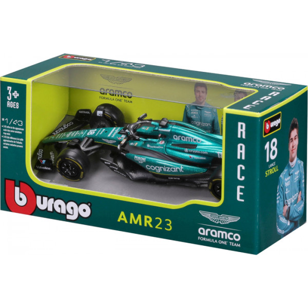 Фото - Коллекционная машинка 1:43 Bburago ASTON MARTIN AMR23 (2023) (1:43) (18-38090) в ассортименте