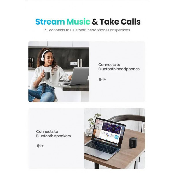 Фото - Адаптер сети Bluetooth USB UGREEN CM390 5.0 USB RTL8761BUV (80889)