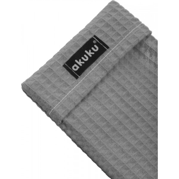 Фото - Сухая грелка для малыша Akuku с вишневыми косточками 13x16 см, серый (A0635)