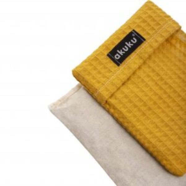 Фото - Сухая грелка для малыша Akuku с вишневыми косточками 13x16 см, желтый (A0636)