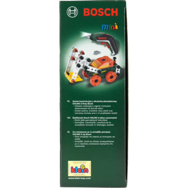 Фото - Электронный конструктор Klein Набор многофункциональный, шуруповерт Ixolino II Bosch Mini (8497)