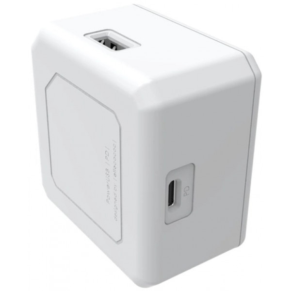 Фото - Сетевое зарядное устройство Allocacoc PowerUSB PD 60W White (11111WT/EUPUPD)