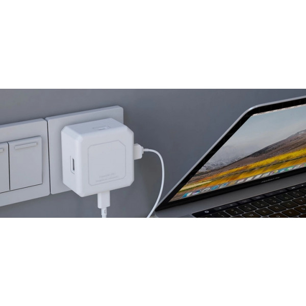 Фото - Сетевое зарядное устройство Allocacoc PowerUSB PD 60W White (11111WT/EUPUPD)