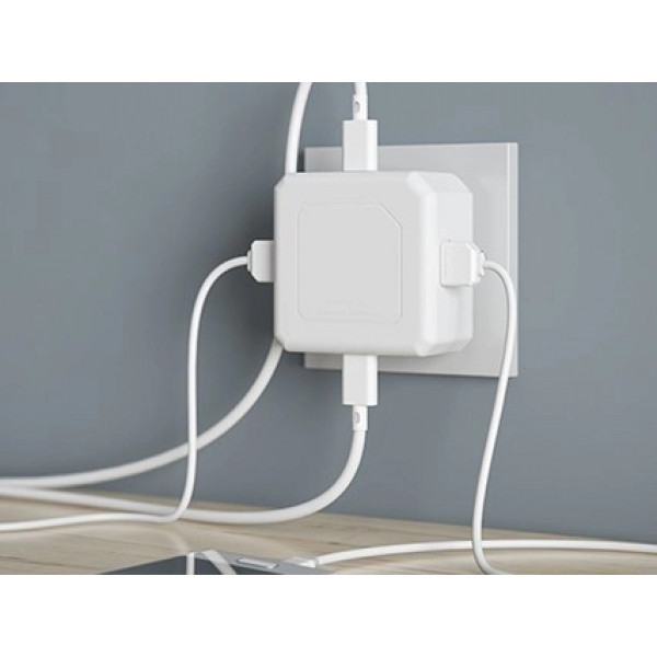 Фото - Сетевое зарядное устройство Allocacoc PowerUSB PD 60W White (11111WT/EUPUPD)