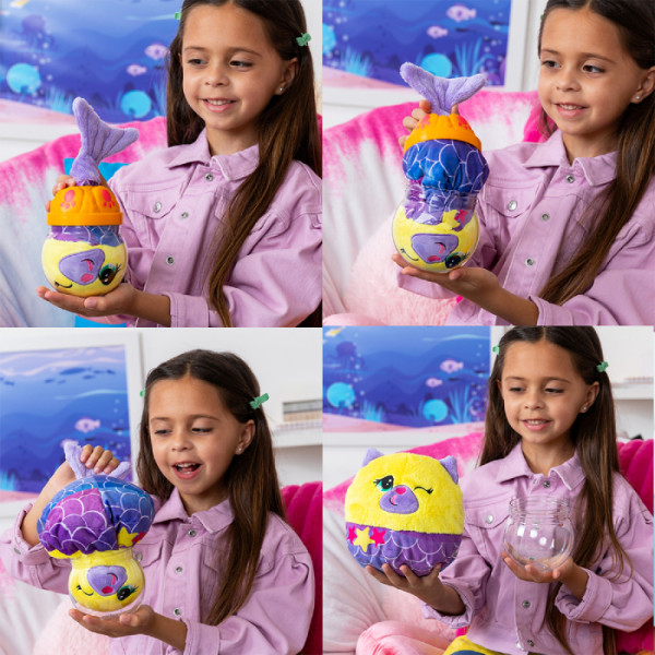 Фото - Коллекционная мягкая игрушка Misfittens W2 - КОТЁНОК В АКВАРИУМЕ (в ассорт.) (03945(W2))