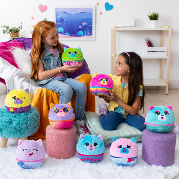 Фото - Коллекционная мягкая игрушка Misfittens W2 - КОТЁНОК В АКВАРИУМЕ (в ассорт.) (03945(W2))