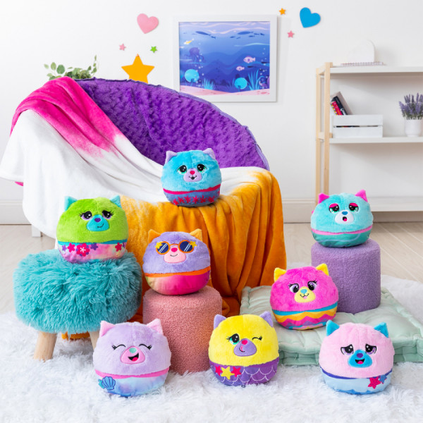 Фото - Коллекционная мягкая игрушка Misfittens W2 - КОТЁНОК В АКВАРИУМЕ (в ассорт.) (03945(W2))