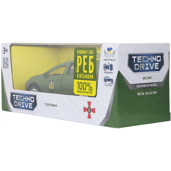 Фото - Наземная военная техника TechnoDrive серии Шевроны Героев – TOYOTA RAV4 – СУХОПУТНЫЕ ВОЙСКА ВСУ (KM6198M2)