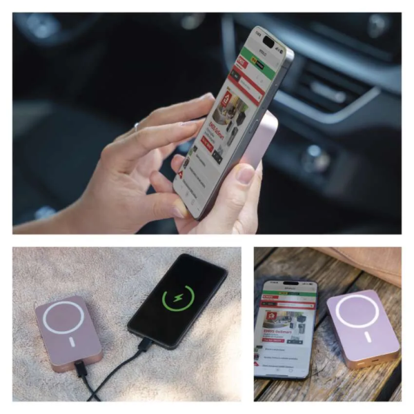 Фото - Батарея мобильная EMOS B0551S WI1046 20W/10000mAh, розовый, PD20W