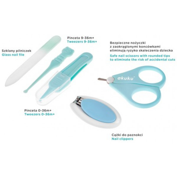 Фото - Набор детских маникюрных принадлежностей Akuku Яблуко (A0043)