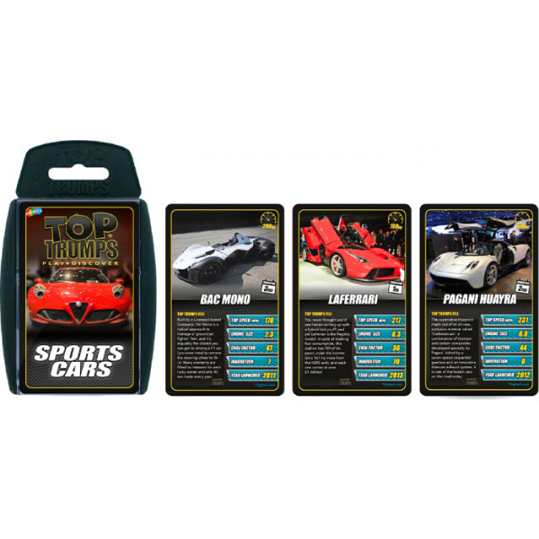 Фото - Настольная игра карточная (5-7 лет) Winning Moves TOP TRUMPS Sports Cars ver. EN (WM01608-EN1-6)