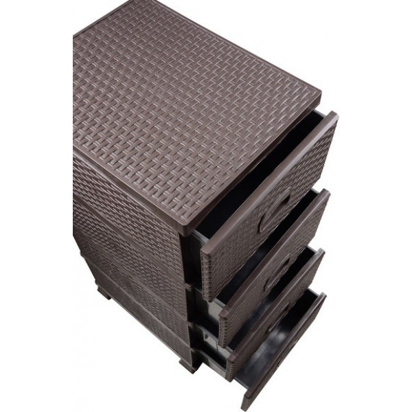 Фото - Комод классический VIOLET HOUSE 0357 Роттанг Brown 38x45x90 см