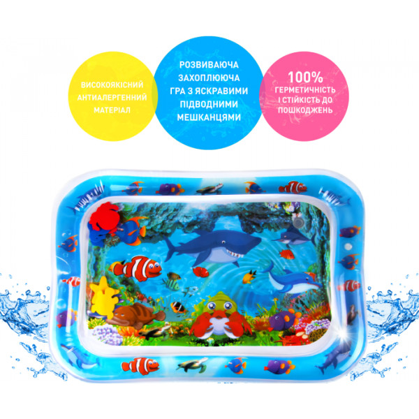 Фото - Развивающий коврик Kidiplay SHARK Blue (KPLYSHKBL)