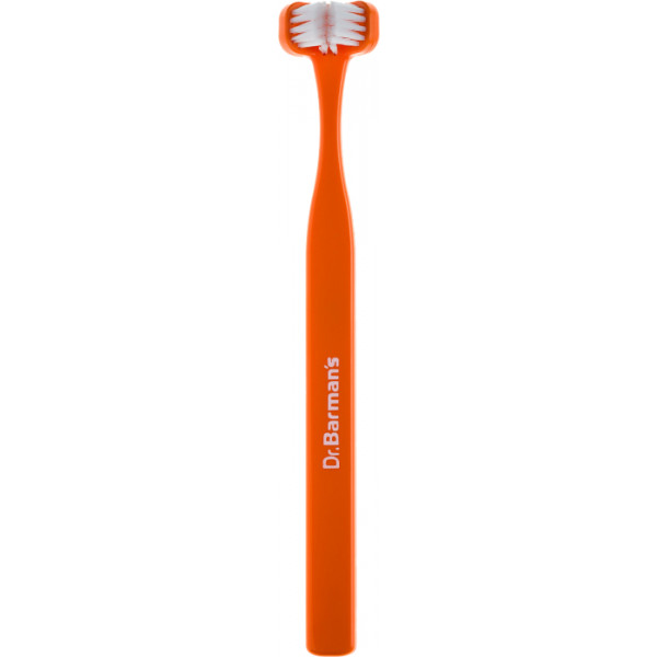 Фото - Зубная щетка мануальная детская Dr. Barman's Superbrush компактная, оранжевый (8.111/4)