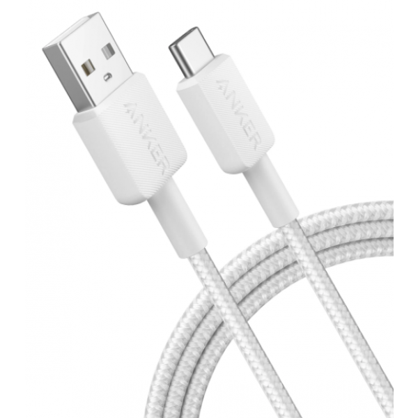 Фото - Переходник Anker 322 USB-A to USB-C - 1.8m Nylon White (A81H6H21)