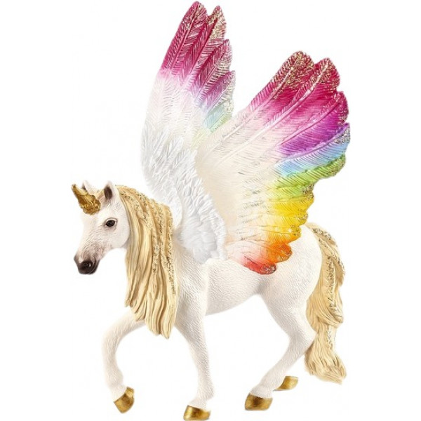 Фото - Фигурка животного Schleich Крылатый радужный единорог (70576)