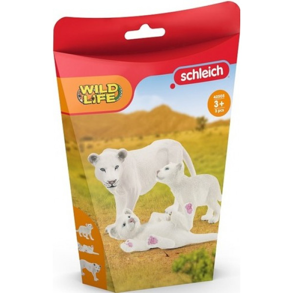 Фото - Набор игровых фигурок Schleich Львица с детенышами (42505)