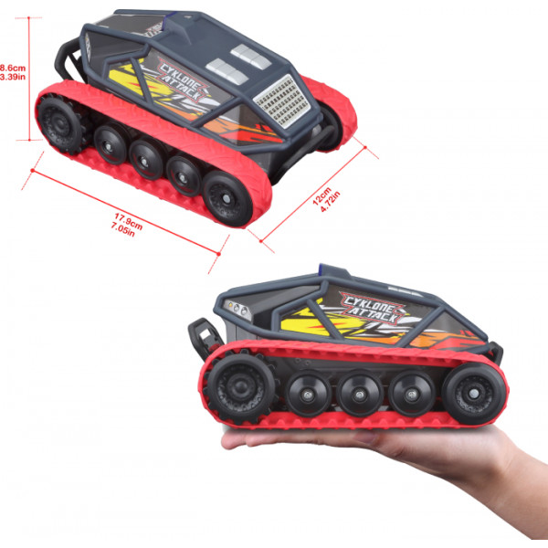Фото - Радиоуправляемый автотранспорт Maisto Tech Cyklone Attack (82755 grey/red)