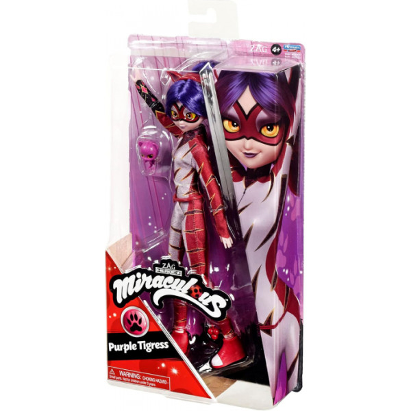 Фото - Коллекционная фигурка Miraculous ЛЕДИ БАГ И СУПЕР-КОТ - ПУРПУРНАЯ ТИГРИЦА (с акссесуарами) (50023)