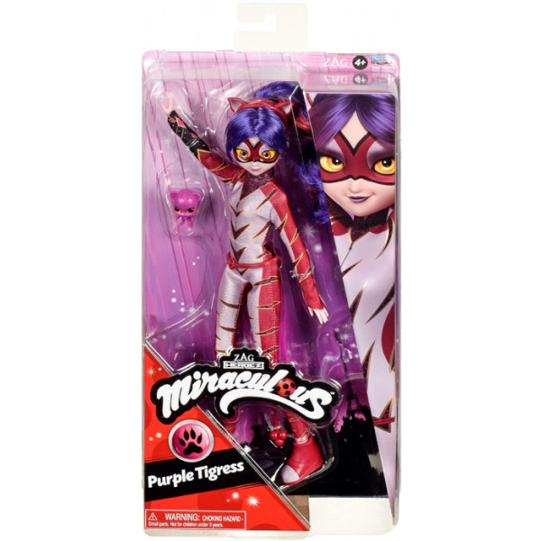 Фото - Коллекционная фигурка Miraculous ЛЕДИ БАГ И СУПЕР-КОТ - ПУРПУРНАЯ ТИГРИЦА (с акссесуарами) (50023)