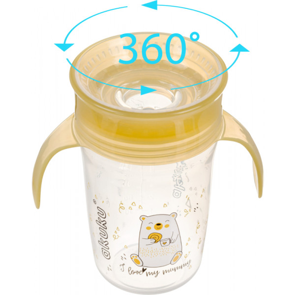 Фото - Чашка-непроливайка детская Akuku желтый (A0670) Фото - Чашка-непроливайка детская Akuku желтый (A0670)