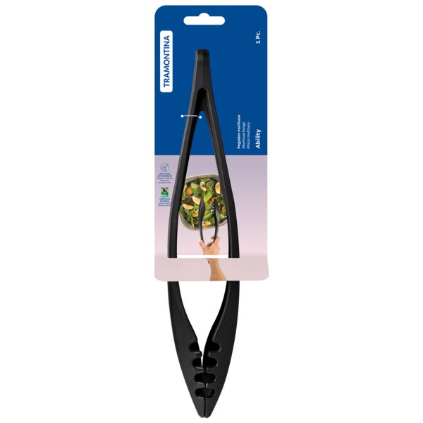 Фото - Щипцы кухонные Tramontina Ability Black (25163/100)