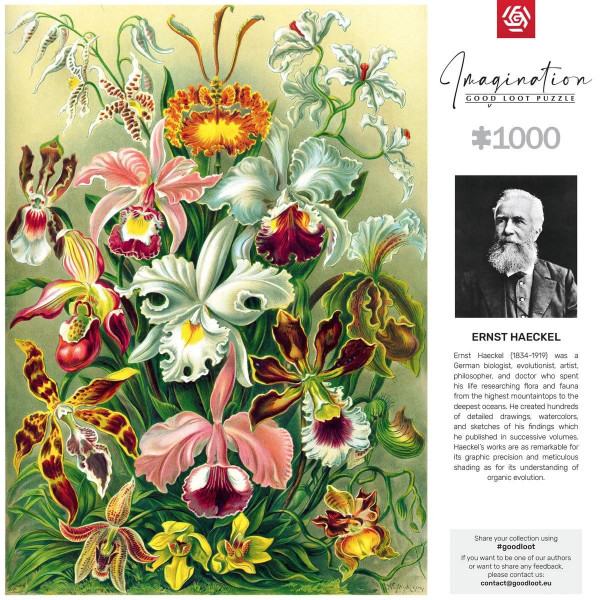 Фото - Пазлы (8+) Good Loot Imagination: Orchid Ernst Haeckel 1000 эл. (5908305247531)