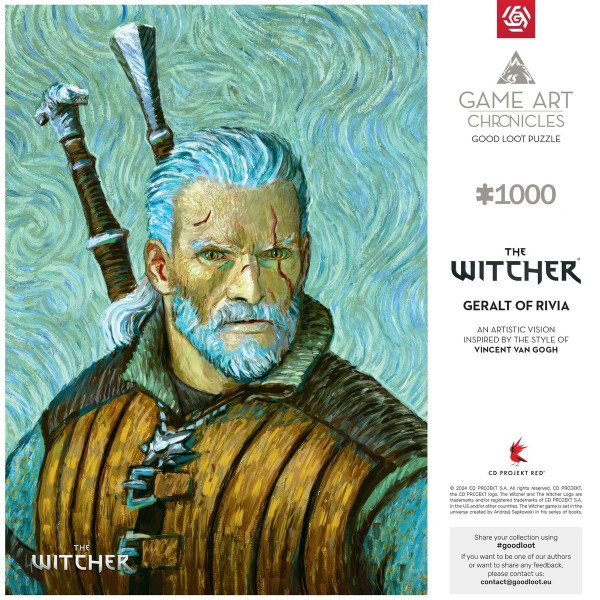 Фото - Пазлы (8+) Good Loot The Witcher Geralt of Rivia &amp; Vincent van Gogh 1000 эл. (5908305247548)