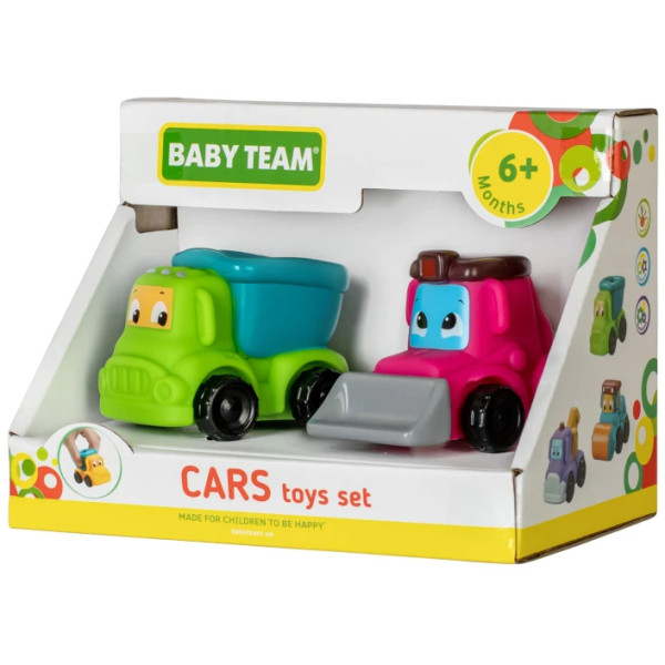 Фото - Базовый игровой транспорт для малыша Baby Team Машинки (8603_набор с самосвалом)