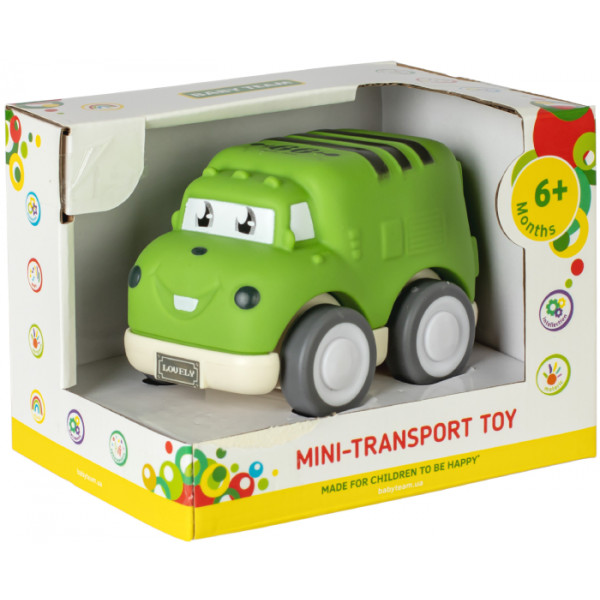 Фото - Базовый игровой транспорт для малыша Baby Team Мини-транспорт (8604_зеленая машинка)