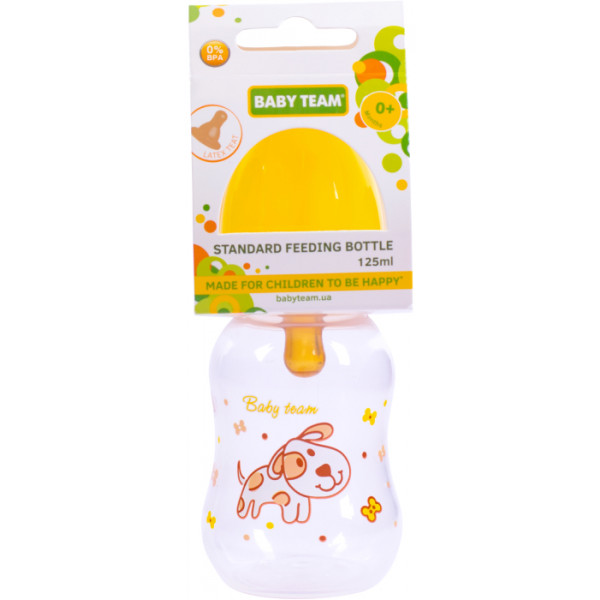 Фото - Бутылочка для кормления Baby Team 125 мл (1300_собачка)