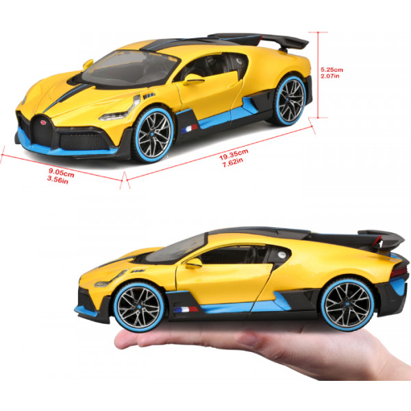 Фото - Коллекционная машинка 1:24 Maisto Bugatti Divo (31526 yellow)