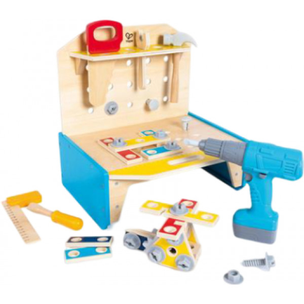 Фото - Сюжетно-ролевая игра. Набор-профессий Hape Верстак маленького инженера (E3221)