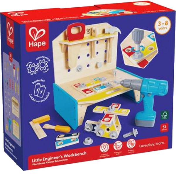 Фото - Сюжетно-ролевая игра. Набор-профессий Hape Верстак маленького инженера (E3221)