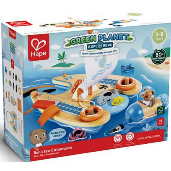 Фото - Игровой набор микс Hape Спасательный катамаран (E3427)