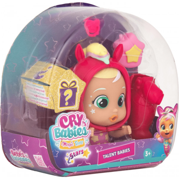 Фото - Мини-пупс Cry Babies CBMT. ЗВЕЗДНЫЕ ТАЛАНТЫ. Игровой набор с мини-куклой Хана (916135)