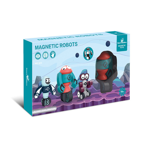 Фото - Магнитный конструктор MAGNETIC TOYS робот 21 эл. (323)