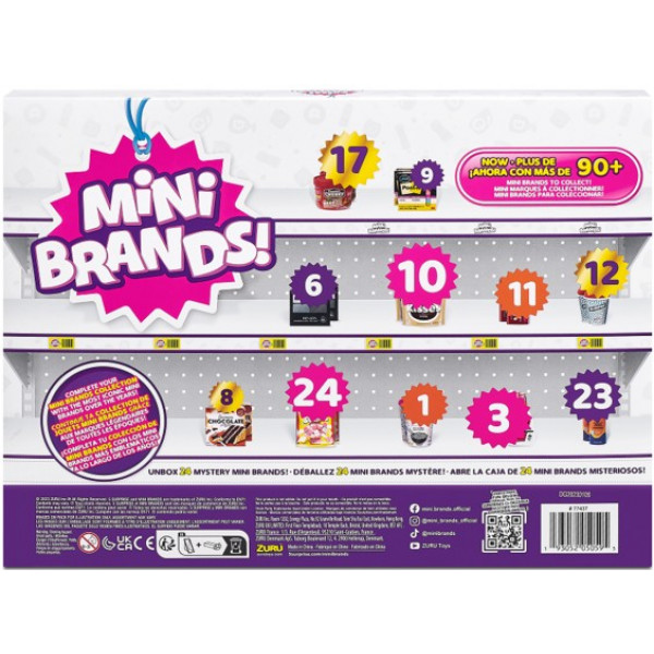 Фото - Набор игровых фигурок ZURU Mini Brands Supermarket Адвент календарь (77437)